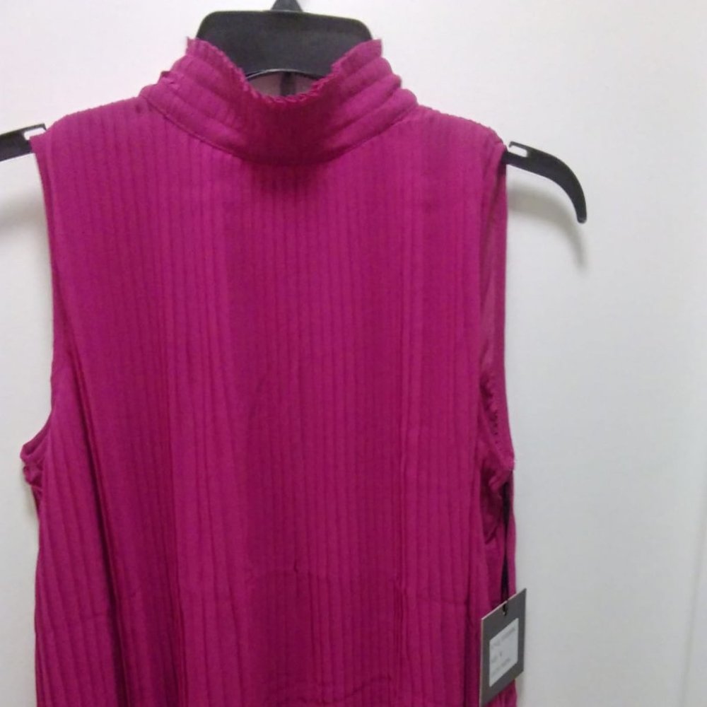 Fushia Pleated Blouse